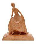 Terracotta beeld van dame Cinderella ontwerp D.H.Chiparus ca.1925 uitvoering Reveyrlis Parijs / Frankrijk 