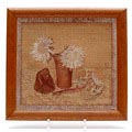 Olieverf schilderij op doek met o.a afbeelding van Zittende aap in doek gehuld van Joseph Mendes de Costa geschilderd door T.G.M van Hettinga-Tromp 1872-1962 in eigen atelier 1935 Geertruida van Hettinga-Tromp was een leerlinge van Hendrik Bremmer 