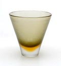 Glass Inciso vase brown- and ambercoloured glass with clear glass overlay design Paolo Venini 1955-'56 executed by Venini / Italy 
