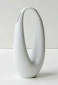 Witte vaas ontwerp Beate Kuhn Rosenthal / Duitsland 