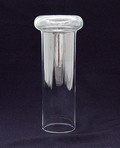 Vaas Saturnus in vorm geblazen kleurloos glas ontwerp Floris Meydam Lit Floris Meydam Leerdam glas 1944-1986 pag.99 foto 147 Lit In Vorm Floris Meydam pag.153 