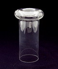 Vaas Saturnus in vorm geblazen kleurloos glas ontwerp Floris Meydam 1973 voor Leerdam/Holland Lit Floris Meydam Leerdam glas 1944-1986 pag.99 afb 147 