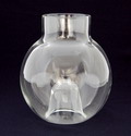 Vaas Apollo in vorm geblazen kleurloos glas ontwerp Floris Meydam Lit Floris Meydam Leerdam glas 1944-1986 pag.96 foto 139 Lit In vorm Floris Meydam pag.152 