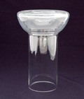 Vaas in vorm geblazen kleurloos glas ontwerp Floris Meydam Lit Floris Meydam Leerdam glas 1944-1986 pag.99 foto 145 