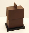  Kunststof compote systeem dubbel Nina chestnut brown black ontwerp Andrea Branzi voor MaruTomi / Japan 1997 project 03 In orginele verpakking 