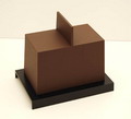  Kunststof compote systeem enkel Nina chestnut brown black ontwerp Andrea Branzi voor MaruTomi / Japan 1997 project 03 In orginele verpakking 