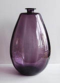 Paarse vaas ontwerp Chris Lebeau Leerdam / Holland 1924-'25 