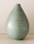"Marselis vaas ontwerp Nils Thorsson voor Aluminia / Denemarken ca.1950 
