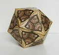 Gelithografeerde blikken koekjestrommel naar ontwerp van M.C.Escher voor N.V de Vereenigde Blikfabrieken 1963 