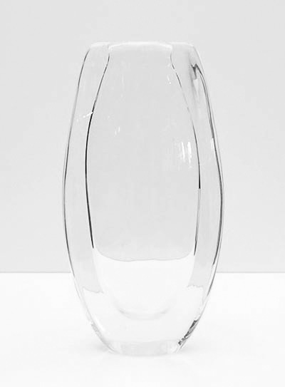 Clear glass vase small design Nils Landberg 1960 executed by Orrefors / Sweden 