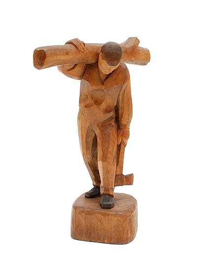 HugglerWyss ハンスハグラー パイプ男 木彫り 人形 スイス 農民美術 HugglerWyss ハンスハグラー パイプ男 木彫り 人形 スイス 農民