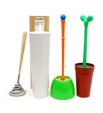 Fervent verdamping Verwisselbaar Botterweg Auctions Amsterdam > Design toilet brushes(4x): " Merdolino ",  design Stefano Giovannoni for Alessi 1993 / " La Vrille ", design Henk  Urselman 1995 for the HEMA / Orange/green for Ikea