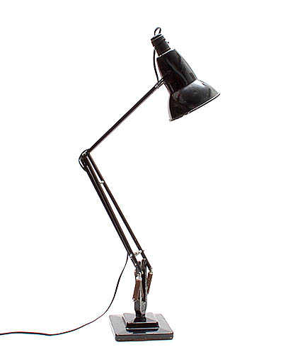 Botterweg Auctions Amsterdam Anglepoise lamp 1227 black lacquered metal with spring mechanism design George Carwardine 1932 executed by Herbert Terry and Sons Ltd Redditch England 1938 1969