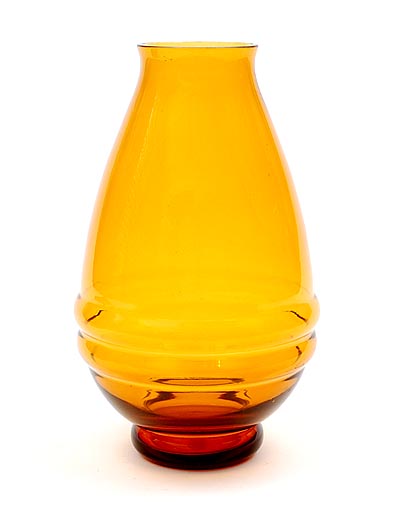 Botterweg Auctions Amsterdam Amber Glass Vase With Two
