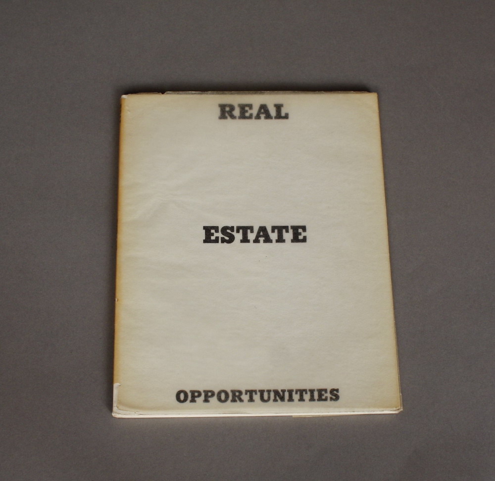Real Estate Opportunities, photographer Edward Ruscha, first edition...